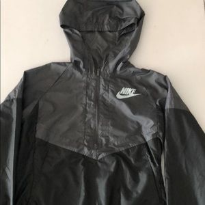 Nike youth 1/4 zip windbreaker jacket